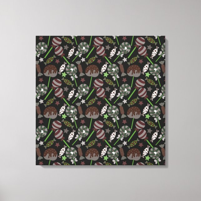 Candy pattern | Lollies pattern | lollipop 31 Leinwanddruck (Vorderseite)