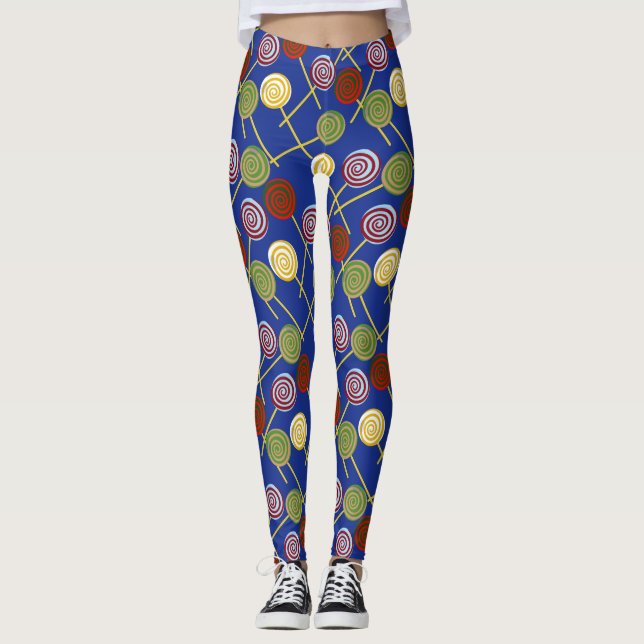 Candy pattern | Lollies pattern | lollipop 4 Leggings (Vorderseite)