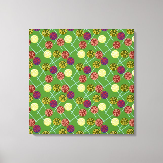 Candy pattern | Lollies pattern | lollipop 58 Leinwanddruck (Vorderseite)