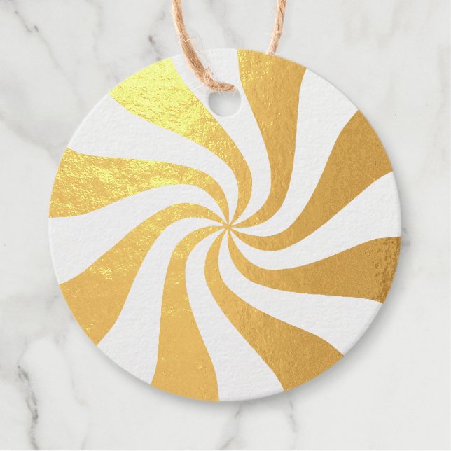 Candy Peppermint Swirl Geschenkanhänger (Vorderseite)