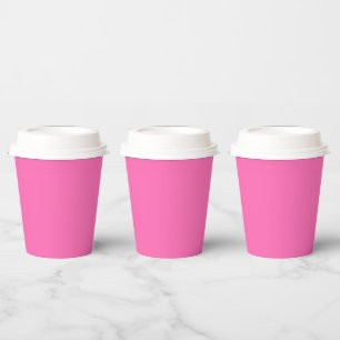 Candy Pink 8oz Paper Cup mit Lid für Veranstaltung Pappbecher