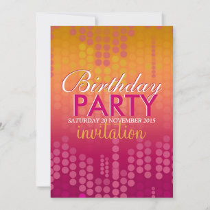 Candy Pink Bokeh Sparkle Einladung zum Geburtstag