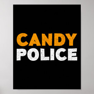 Candy Police Halloween Shirt Poster