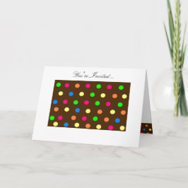Candy Polka-Dots Einladung