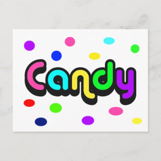 Candy-Postkarte Postkarte