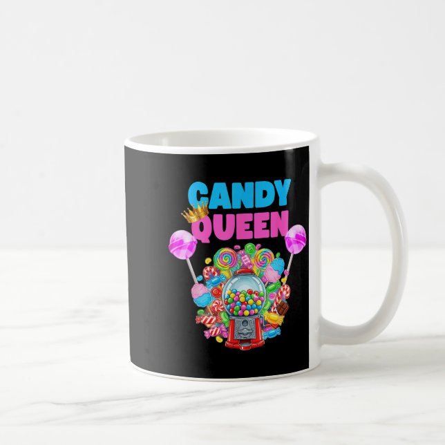 Candy Queen Shirt Funny Lollip Candy Lover Humor  Kaffeetasse (Rechts)