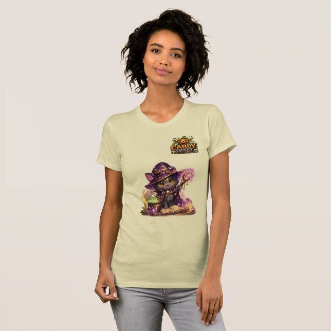 Candy Quest App 'Mysto' Damen  T-Shirt (Vorne ganz)