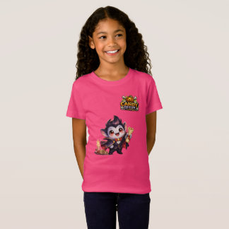 Candy Quest App Pink Girls 'Fang' T-Shirt