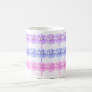 Candy rosa und lila Mohn ... Tasse