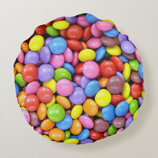 Candy Rundes Kissen (Rückseite)