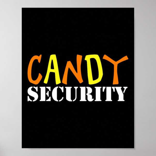 Candy Security Easy Halloween Kostüm für Lazy Adu Poster (Vorne)