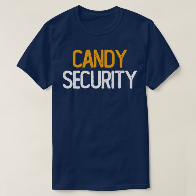 Candy Security Funny Halloween Eltern Kostüm 81 T-Shirt (Design vorne)