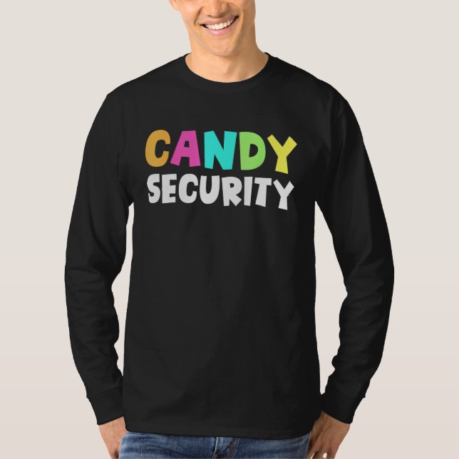 Candy Security Halloween Costume 1 T-Shirt (Vorderseite)