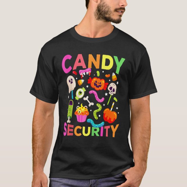 Candy Security Halloween Costume T-Shirt (Vorderseite)