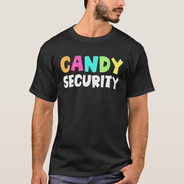 Candy Security Halloween Kostüm 1 T-Shirt (Vorderseite)