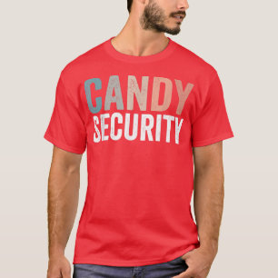 Candy Security Halloween Kostüm für Vater Mama Dau T-Shirt