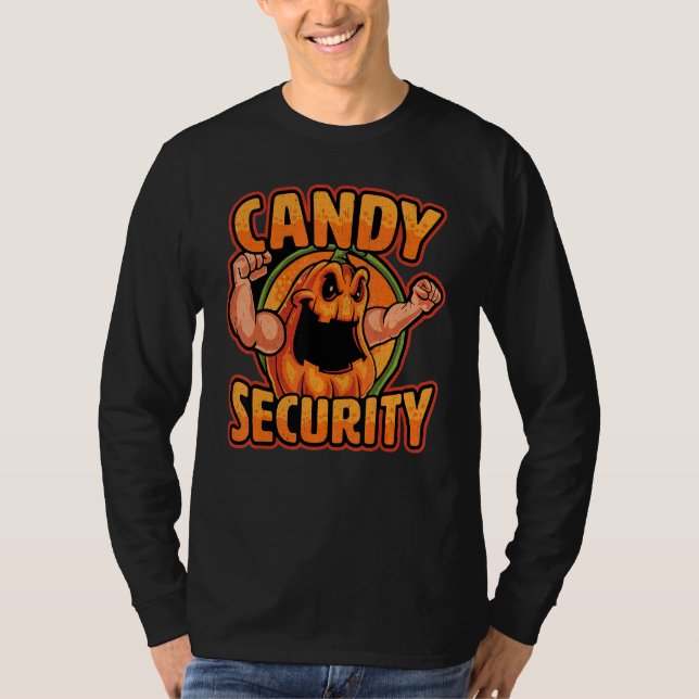 Candy Security Mama Vater Parent Halloween 2 T-Shirt (Vorderseite)