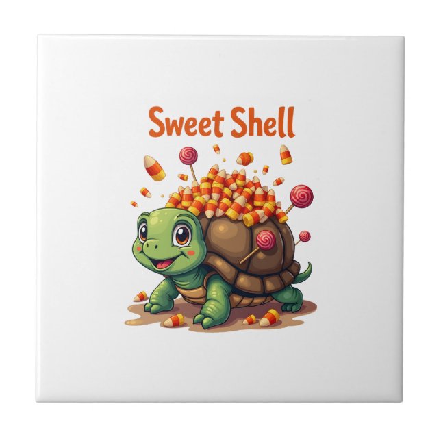 Candy Shell Turtle Fliese (Vorderseite)
