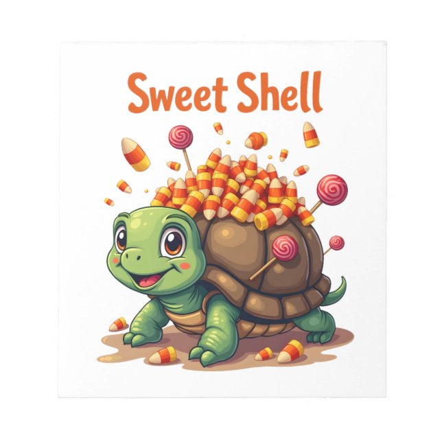Candy Shell Turtle Notizblock (Vorderseite)