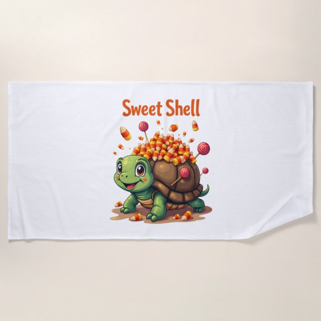 Candy Shell Turtle Strandtuch (Vorderseite)