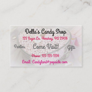 Candy Shop Business Card Visitenkarte