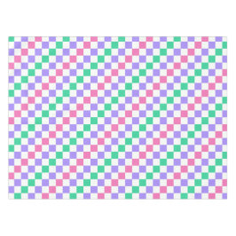 Candy shop diagonal checkerboard pattern tischdecke