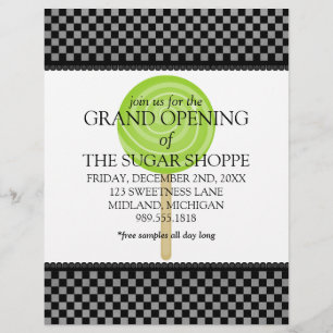Candy Shop Grand Opening Ankündigung Flyer