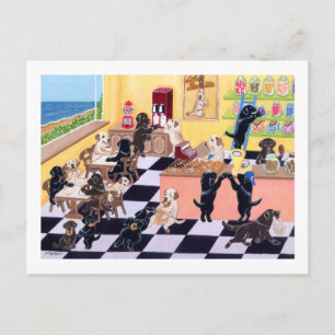 Candy Shop Labradors Postkarte