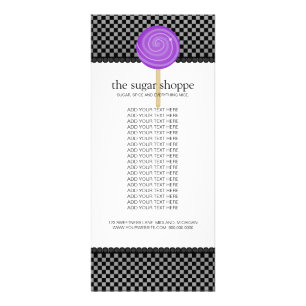 Candy-Shop-Produktrackkarten Werbekarte