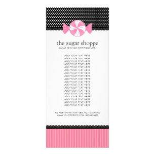 Candy-Shop-Produktrackkarten Werbekarte