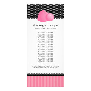 Candy-Shop-Produktrackkarten Werbekarte