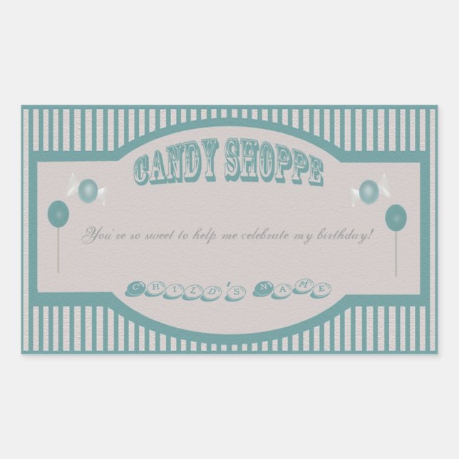 Candy Shoppe Stickers - Aquamarin (Vorderseite)