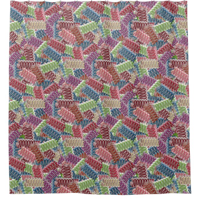 Candy-SHOWER CURTAIN Duschvorhang (Vorderseite)