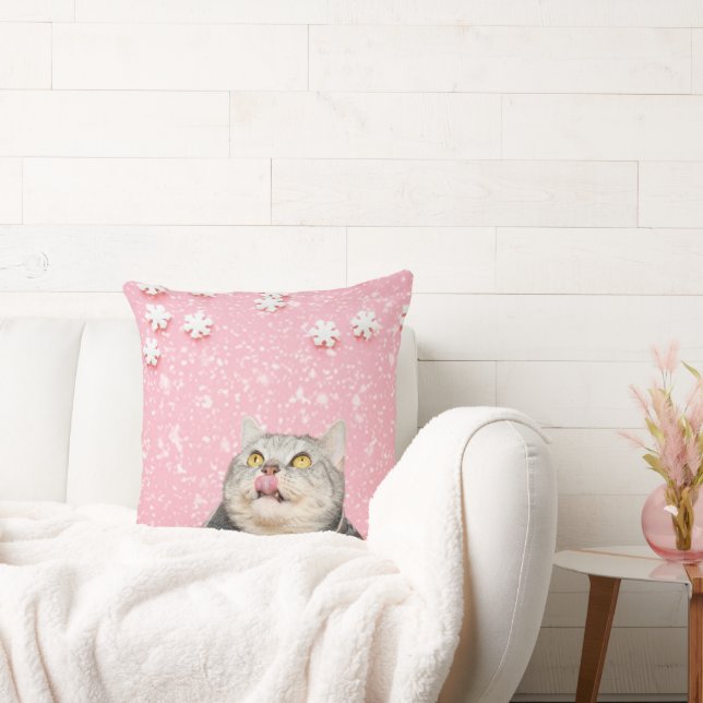 Candy Snowflake Cat Kissen (Liege)
