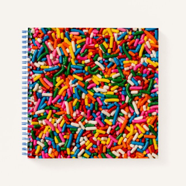 Candy Sprinkles Notizbuch (Vorderseite)