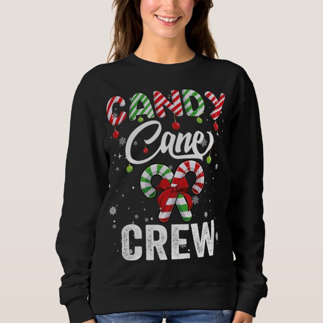 Candy Stock Crew Matching Squad Santa xmas Sweatshirt (Vorderseite)