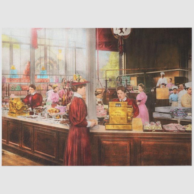 Candy - Store - Die Zukunft der Schokolade 1895 Seidenpapier (Vorderseite)