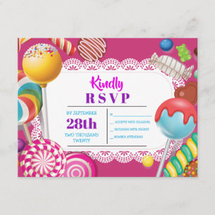 CANDY STORE UAWG Bat Mitzvah Einladung