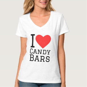Candy-Striche-Muster T-Shirt
