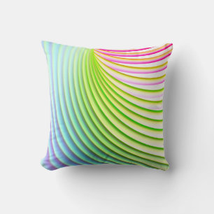 Candy Stripe Pastel Rainbow Happy Color Kissen
