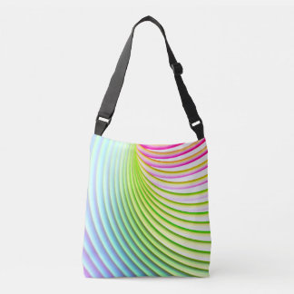 Candy Stripe Pastel Rainbow Happy Color Tragetaschen Mit Langen Trägern