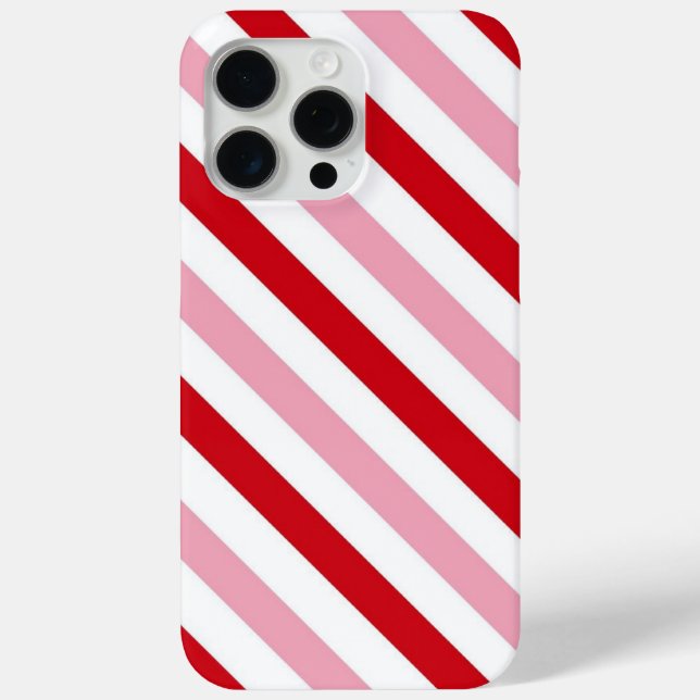 Candy Stripe Valentine iPhone Case (Rückseite)
