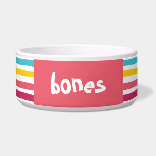 Candy Striped! Spaß farbenfrohe Pet Bowl Napf