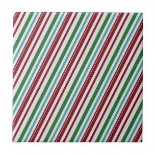 Candy Stripes Glitzer Fliese