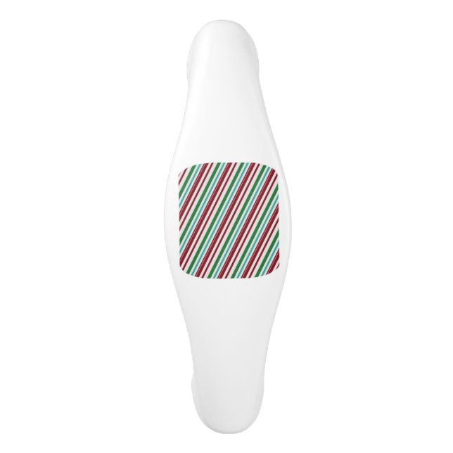Candy Stripes Glitzer Keramik Schrankknauf (Vorderseite)
