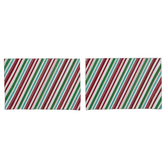 Candy Stripes Glitzer Kissenbezug (Vorderseite-Set)