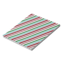 Candy Stripes Glitzer Notizblock