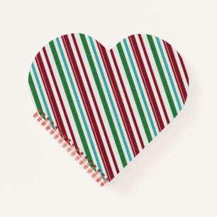 Candy Stripes Glitzer Notizbuch
