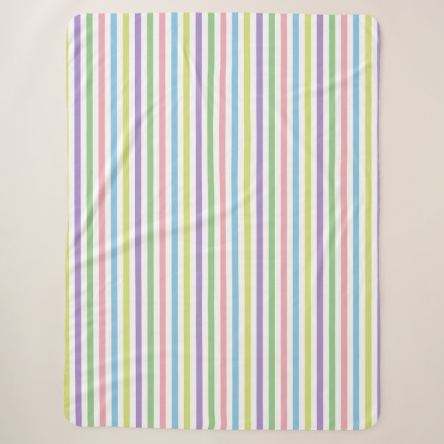 Candy Stripes Sherpadecke (Vorderseite)