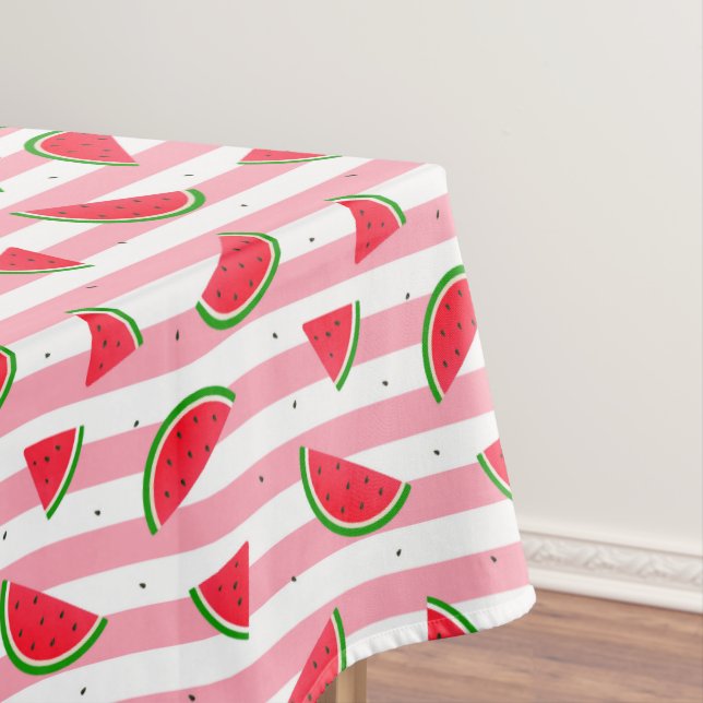 Candy Stripes und Watermelon Tischdecke (Beispiel)